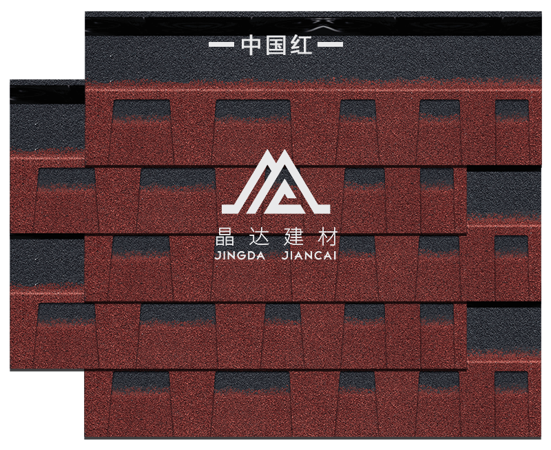 標(biāo)準(zhǔn)雙層海洋藍瀝青瓦鋪裝效果